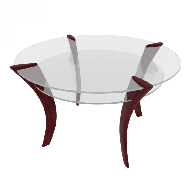 round coffee table 3D Model .c4d .max .obj .3ds .fbx .stl .blend 