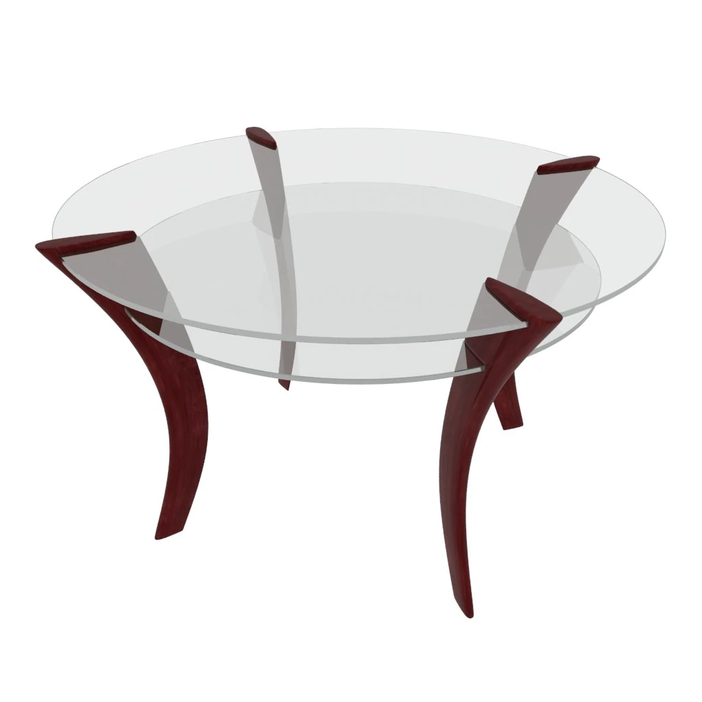 round coffee table 3D Model .c4d .max .obj .3ds .fbx .stl .blend