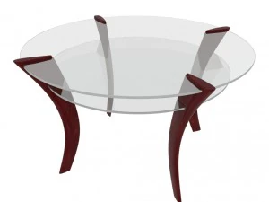 圆形咖啡桌 3D 模型