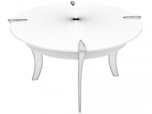 round coffee table 3D Model