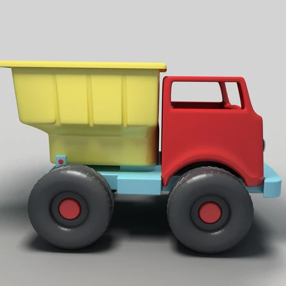 toy truck 3D Model .c4d .max .obj .3ds .fbx .stl .blend 