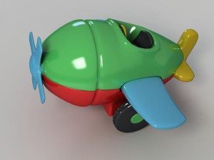 toy plane Modelo 3D
