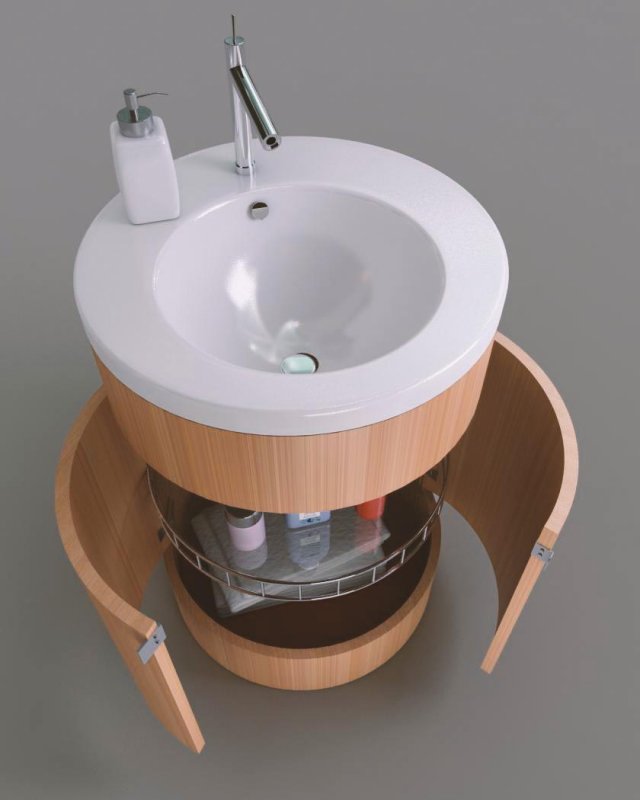 cylindirical bath cupboard Modelo 3D .c4d .max .obj .3ds .fbx .stl .blend 