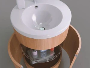 meuble de salle de bain cylindrique Modèle 3D