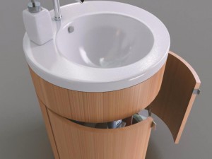 cylindirical bath cupboard Modelo 3D