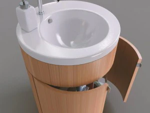 cylindirical bath cupboard 3D Model