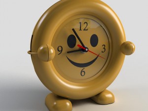 plastic clock Modèle 3D