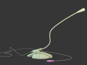 computer microphone 3D Model
