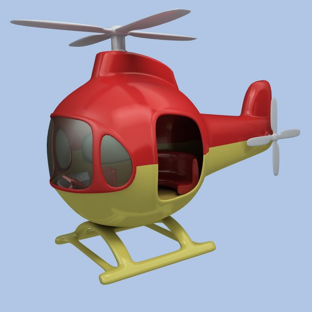 toy helicopter 3D मॉडल .c4d .max .obj .3ds .fbx .stl .blend 