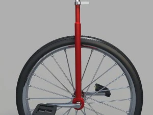 one wheeled cycle 3D Model