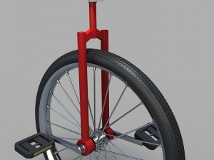 one wheeled cycle Modelo 3D
