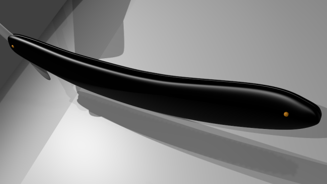 cut throat razor 3D-Modell .c4d .max .obj .3ds .fbx .stl .blend 