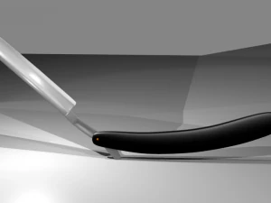 cut throat razor 3D Model