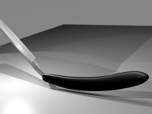 cut throat razor 3D-Modell