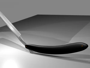 cut throat razor 3D Model