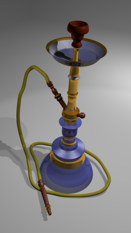 shisha hookah Modelo 3D .c4d .max .obj .3ds .fbx .stl .blend 