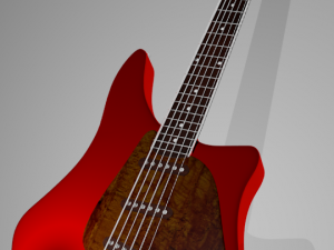 red guitar 3D Model