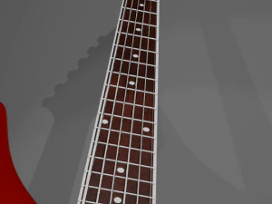 red guitar 3D Model