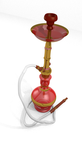 hookah shisha Model 3D .c4d .max .obj .3ds .fbx .stl .blend 