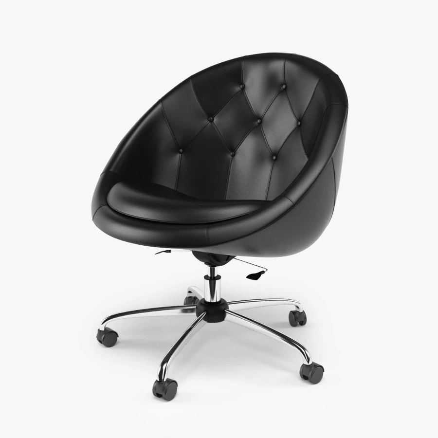 swiver chair black 3D Model .c4d .max .obj .3ds .fbx .stl .blend