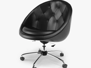 swiver chair black 3D Model