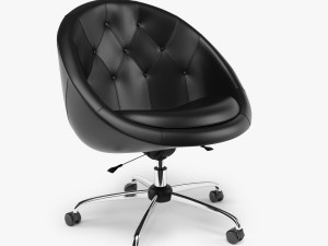 swiver chair black 3D Modell