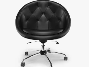 swiver chair black 3D Model