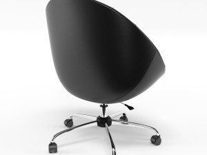 swiver chair black 3D Modell