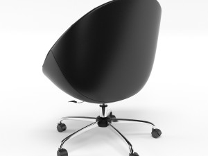 swiver chair black 3D Modell