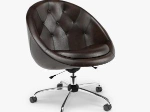 swiver chair brown 3D Model
