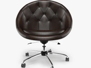 swiver chair brown 3D Model