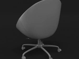 swiver chair brown 3D Model