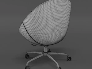 swiver chair brown 3D Model