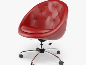 swiver chair red Modèle 3D