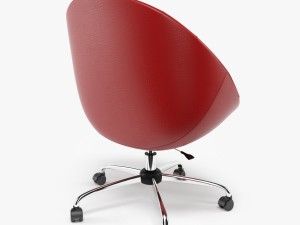 swiver chair red 3D 모델