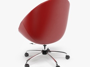 swiver chair red 3D 모델
