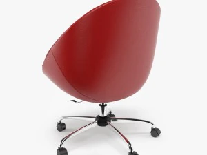 swiver chair red 3D Model