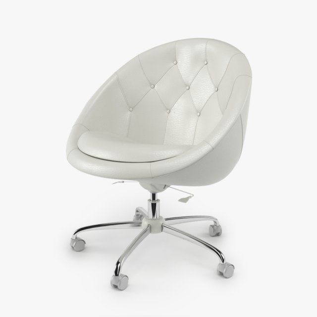 swiver chair white Modèle 3D .c4d .max .obj .3ds .fbx .stl .blend 