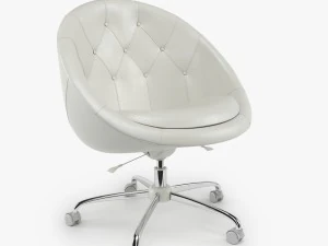 swiver chair white 3D Model
