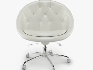 swiver chair white 3D Model