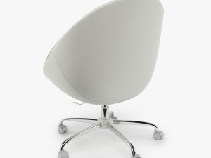 swiver chair white Modèle 3D