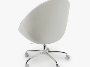 swiver chair white 3D Model