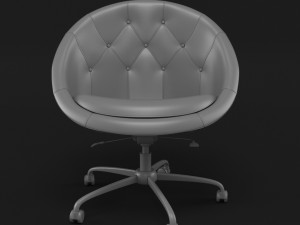 swiver chair white Modèle 3D