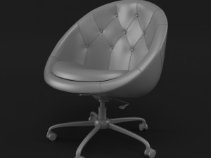 swiver chair white Modèle 3D