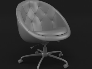 swiver chair white Modèle 3D