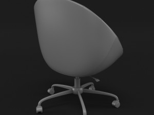 swiver chair white Modèle 3D