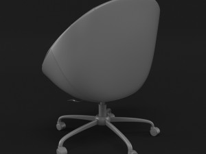 swiver chair white Modèle 3D