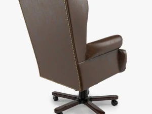 armchair swivel brown 3D Model