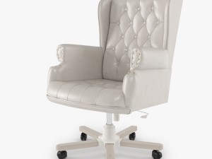 armchair swivel white 3D मॉडल