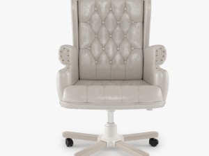 armchair swivel white Modelo 3D